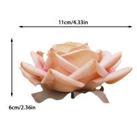 5PCS Rosas Artificiales De Seda 10CM Para Decoración De Boda Casamiento Navidad Álbumes De Fotos Wreath DIY Accesorios De Hogar - details 1