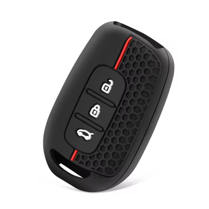 Carcasa De Llave De Coche En Silicona Para Renault Kwid Dacia Sandero Logan Duster 2016 2017 2018 Accesorios Para Llaves De Fob Con Símbolo De Tráfico - 1