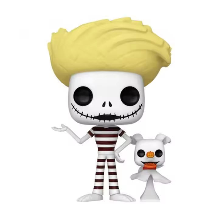 Funko POP!  Vinyl - Disney - Jack / Zero - Pesadilla antes de Navidad - Jack with Zero (Beach) - Figura Coleccionable Oficial - Juguete para Niños y Adultos - Fans - Diversidad de Personajes y Temáticas - 1