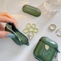Funda Protectora Para AirPods 1/2/3/Pro Con Patrón De Tulipán Funda De Cabeza Accesorio De Auriculares Material Plástico - details 1