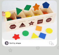 Juguete Educativo Montessori 2 En 1 Para Bebés Y Niños Con Cuentas Y Formas Juego De Aprendizaje De Colores Y Formas Caja Con Tapa Regalo Navideño Para Niños De 3 a 6 Años - details 3