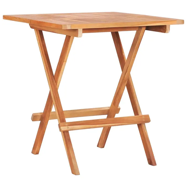 VidaXL Conjunto de jardín Eydon 2 sillas + mesa madera de teca - 1