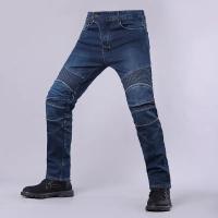 Pantalones De Motocicleta Clásicos Para Todas Las Estaciones Resistentes Caídas Jeans De Carreras Material De Poliéster Y Nylon - details 1