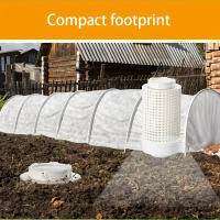 Caja De Compost De Vermicompost De Plástico Blanco Con Agujeros Y Tapa Para Jardín Patio Exterior - details 8