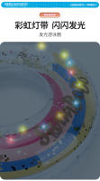 Anillo de natación inflable de agua de verano de PVC transparente para niños con lentejuelas, anillo de natación redondo con lentejuelas, anillo de asiento, salvavidas - details 0
