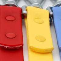 Correa Para Perros De PVC Impermeable De 2m Color Candy Traction Lead Rope Para Exterior Apto Para Mascotas Medianas Resistente Al Desgarro Y Al Desmontaje - details 3