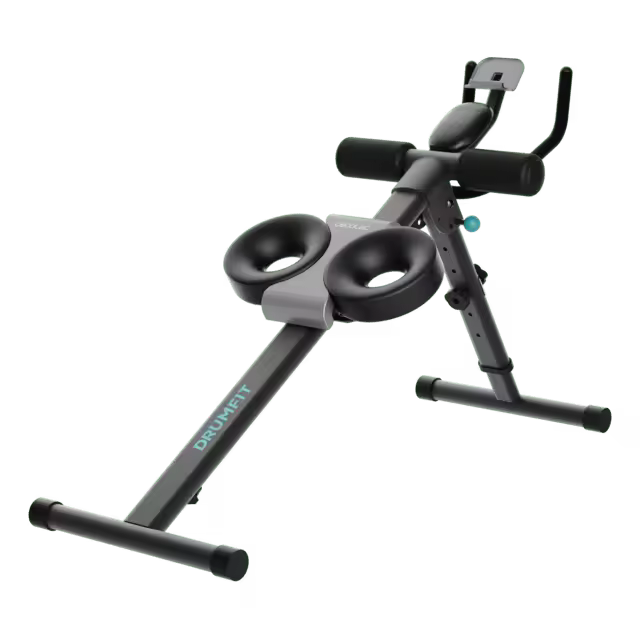 Cecotec Banco de abdominais dobrável e ajustável Drumfit AB Trainer. Suporte para dispositivos, ecrã LCD, 5 posições, almofadas acolchoadas peso máximo de utilizador 130 kg - 1