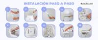 Trona 2 en 1 Mobiclinic Silla de comer Ruedas 360º Ajustable 2 alturas Peso máx 35kg Bandeja y almacenaje Evolutiva Verde blanco Forest - details 3