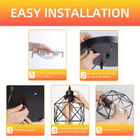 Lámpara Colgante Vintage De Techo LED Estilo Nórdico Para Sala De Estar Comedor Cocina Decoración Navideña Luz Pendente De Hogar - details 7