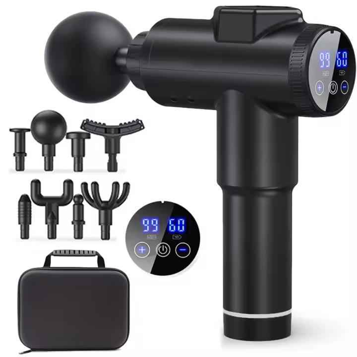 RICEEL Pistola de masaje corporal para Fascia, masajeador muscular para cuello y espalda, máquina de masaje para cuello Cervical, equipo de gimnasio - 1