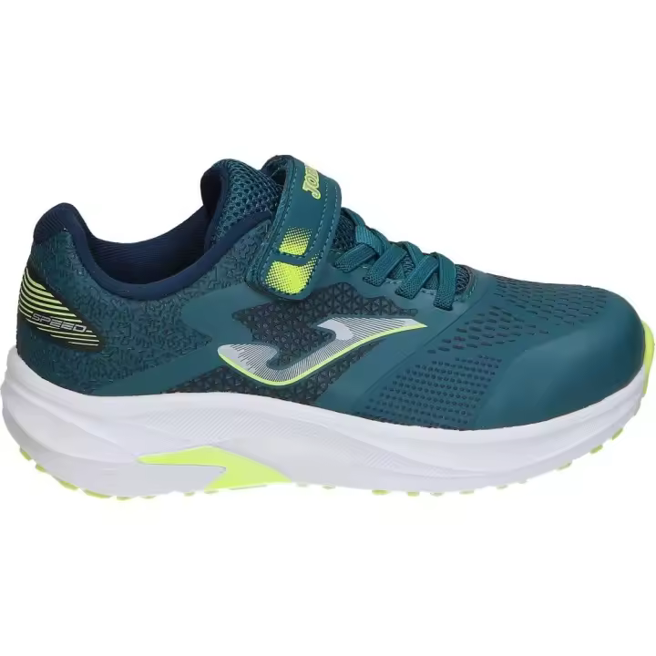 JOMA | Zapatillas Running Joma Speed para Niño – Deportiva en Color Azul con Detalles en Amarillo – Sneaker con Cordones y Velcro – Cómoda y Ligera – Para Correr – Modelo JSPEEW2417V - 1