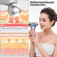 Masajeador Facial 4D EMS Microcorriente Vibración V Lifting Dispositivo De Cuidado De La Piel Para Cuello Ojos Corporal Herramienta De Belleza Metal USB - details 2