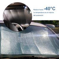 Enerfero-Parasol Coche,Cortinas reflectantes metalizadas para coche,Delantero,Protección Rayos UV Parabrisas. - details 0