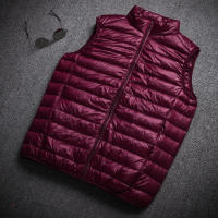 Chaleco De Hombre Con Relleno De Pato Blanco 2023 Nuevo Arrivals Otoño Invierno Mantener Caliente Chaqueta Sin Mangas De Poliéster Y Nylon Estilo Casual - details 2