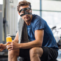 Máscara Deportiva Facial Media Protección Contra Golpes Para Baloncesto Softbol Fútbol Lucha Libre Guardia De Nariz Inalámbrica - details 0