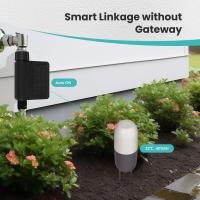 Medidor De Agua Con Timer WiFi Solar De MoesHouse IP65 Impermeable Con Entrada De Latón Sensor De Temperatura Y Humedad Del Suelo Compatible Con Tuya UK - details 7