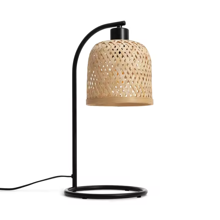 Ledkia Lámpara de Mesa Bambú Adola Natural - 1