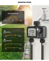 Nuevo Timer De Agua Digital Con 2 Salidas Control Independiente Programación Ajustable Instalación Fácil Riego De Jardín Y Césped - details 8