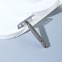 Afeitadora De Seguridad De Acero Inoxidable Para Hombres Barbería Afeitarse Barba Doble Corte Manual Barbeador - details 4