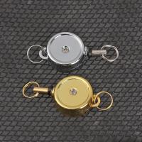 1pc Porta Tarjeta De Identificación Retráctil Cromo Metal Porta Pasaporte De Puerta Cadena De Trabajo Llavero Accesorios Para Tarjetas De Identificación - details 3