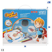 COLORBABY - Proyector para dibujar niños, 33x26x4,5 cm, rotuladores de colores, discos intercambiables, temáticas variadas, dibujo para calcar, regalo niña 3 años, juguetes interactivos, proyector dibujos para niños - details 6