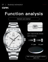 Reloj De Hombre OPK 6031 Resistente Al Agua Digital Con Espejo Luz Estelar Acero Inoxidable Movimiento De Cuarzo Automático - details 9