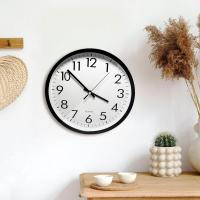Reloj de pared moderno Diseño atemporal con esfera redonda ultratransparente Reloj de salón ultrasilencioso 25 cm/10 pulgadas - details 0