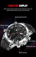 Reloj De Pulsera De Lujo Para Hombre FOXBOX Deportivo Dual Display Quartzo Impermeable Militar Con Caja Regalo Reloj Digital Electrónico - details 4