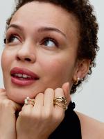 Pandora - Anillo de corazón orgánico - Baño de Oro de 14K - details 3