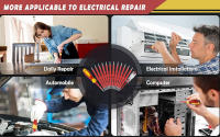 Juego De Destornilladores Aislados 26 En 1 1000V Para Electricista Doble Cabeza Magnética Removible Hexágonal Torx Quadrado Phillips Trabajar En Electrónica - details 1