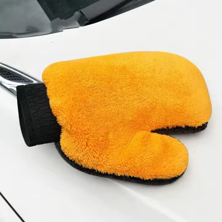 Guantes De Limpieza Para Coche Doble Cara De Microfibra Suave Guante De Secado De Microfibra Chenille Para Limpieza De Cuerpo De Coche Ruedas Y Ventanas - 1
