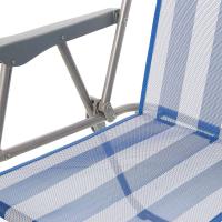 ARISE SHOP-Sillas de playa plegables a rayas azul y blanco ,silla de playa piscina camping.55x56x80cm - details 0
