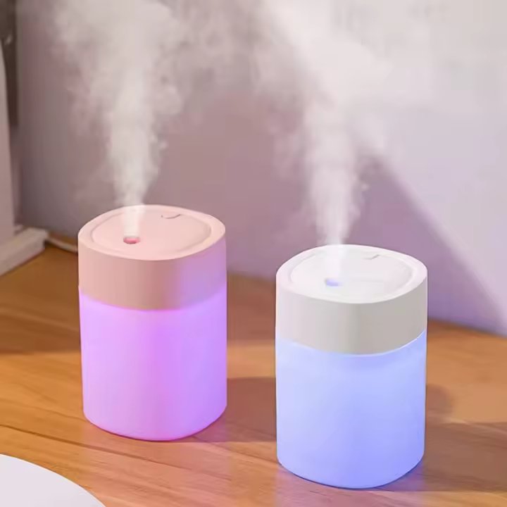 200ML Mini USB Humidificador Ultrasónico Humidificador de Aire LED Lámpara de Aceite Esencial Difusor Purificador de Coche Aroma Anión Fabricante de La Niebla Portátil - 1