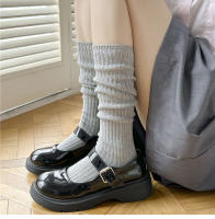 Medias Largas Para Mujer Estilo Coreano Preppy De Primavera Verano Medias Almohadilladas Sencillas a Rayas Casuales De Coton Y Poliéster Con Spandex - details 8