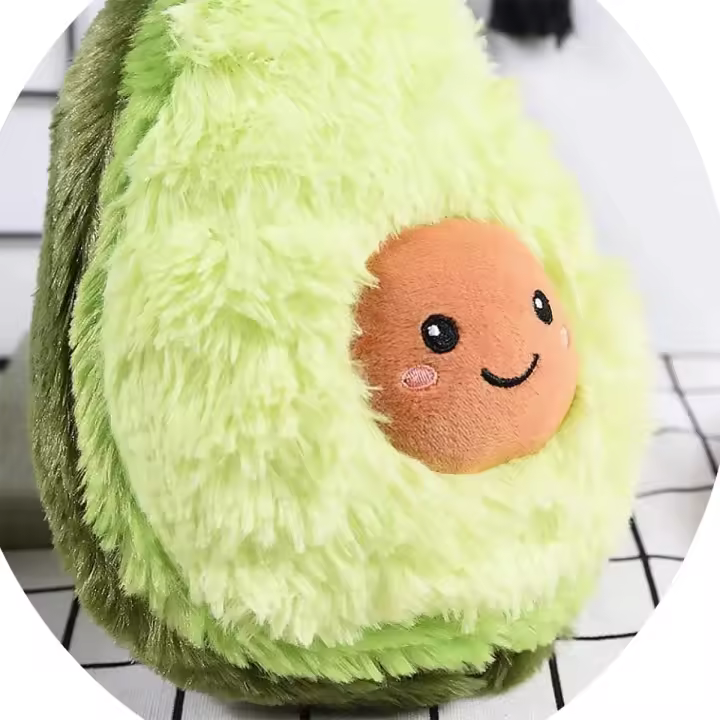 Preciosa almohada de peluche de aguacate en varios tamaños Cojín de peluche de aguacate y niño de diferentes tamaños (11,81 pulgadas/30 cm) - 1