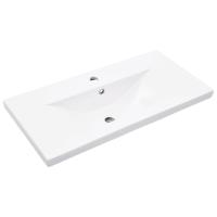 vidaXL Set muebles de baño 2 piezas madera contrachapada gris hormigón - details 4