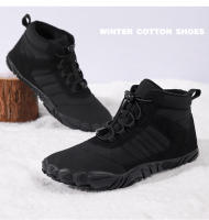 Zapatos De Camuflaje Unisex Para Invierno Impermeables Con Lining De Piel Algodón Caliente Para Senderismo Y Caminar En La Naturaleza - details 6