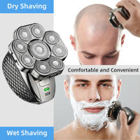 Kit De Aseo Para Hombres Cuchilla Eléctrica 9 Cuchillas Cabeza Flotante Recargable USB 6 En 1 Afeitadora Multifuncional Seco/Húmedo - details 7