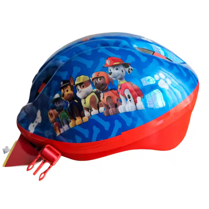 Nickelodeon Casco Infantil Paw Patrol para Bicicleta, Patines Niño Niña Azul Rojo 52-56 Cm Patrulla Canina - 1