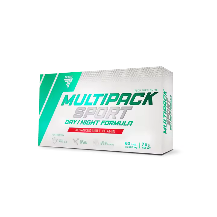 Multipack Sport Día y Noche | 60 Cápsulas | Vitaminas B y C | Cafeína y Coenzima Q10 | Energía Todo el Día | TREC NUTRITION - 1