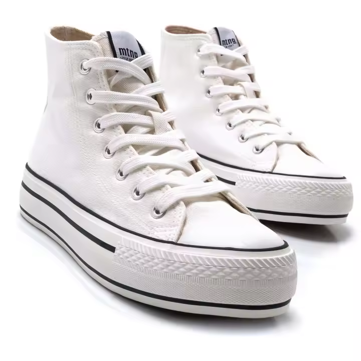 Zapatillas Mustang  para mujer en color blanco - 1