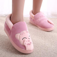 Zapatillas De Invierno Para Mujer Con Dibujos De Gato No Escolapadas Calientes Para El Interior De La Casa Zapatos De Piso - details 10