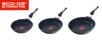 Eco-De Thermo Pan Sarten de 20 cm con Mango Extraíble - Antiadherentes con Indicador de Temperatura, Aptas para Horno y Lavavajillas, Compatibles con Inducción, Gas y Vitrocerámica - Aluminio Fundido de Alta Durabilidad - details 0