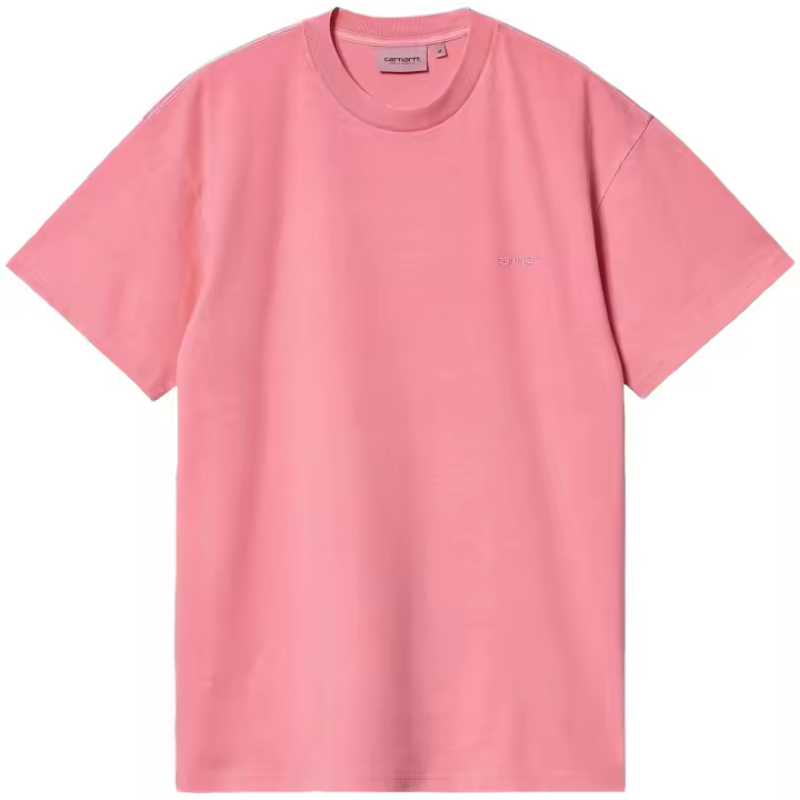 Camiseta de Manga Corta Carhartt WIP Duster Script para hombre en color rosa - 1