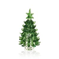 Árbol De Navidad De Cristal Miniatura 2.75 Pulgadas Decoración Exclusiva Multicolor Pequeño Regalo De Lujo Para Amigos - details 1