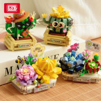 Bloques De Construcción 3D LOZ Plantas Suculentas Cactus Y Rosas Juguete De Artesanía Para Decoración Del Hogar Juguetes De Bloques Para Niños - details 0