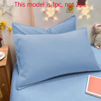 Funda De Almohada Mate De Color Sólido 1 Pieza Suave Y De Buena Calidad Para El Hogar Dormitorio Estilo Sencillo Y Elegante - details 1