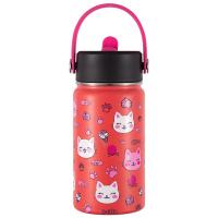 Botella de Agua de Maple inoxidable de 350ml para niños (20 Diseños) mantiene El Frío y el color-Reutilizable térmico | Libre de BPA | Mantiene 24H frío/Caliente 12H | Thermo & Hermético-Prueba de Fugas de Doble comparación (TK350 1099 F6 D7) - details 2