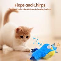 Juguete Interactivo Para Gatos Recargable Con Pájaro Silbante Y Batiente Sin Volar Con Nepote Para Gatos De Interior Juguete De Peluche Activado Al Tocar - details 6
