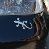 Pegatinas De Coche 3D De Geckos Lagartos PVC Cromado Emblema Decoración Accesorios De Estilo Para Automóviles Impermeables Y Reflectantes - details 3